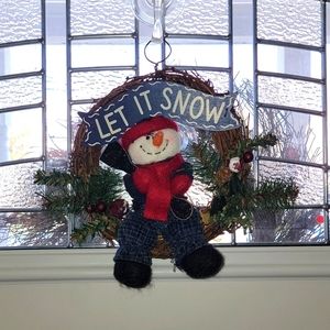 SNOWMAN Wreath - 9" diameter